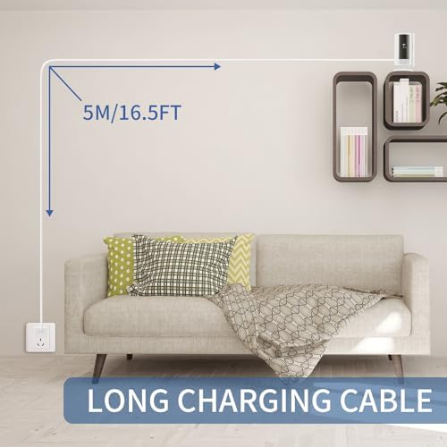 Paodekua extra long power cable coiled neatly showcasing high quality protective PVC shielding.