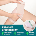 AZEN breathable cotton spandex bandage wrap for knee and ankle injury recovery.