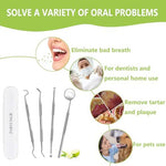 Top view of the full 3-piece oral care hygiene set with storage case.