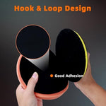 Side angle view of the 6.5 inch face DDRHPY foam compounding pad displaying foam thickness