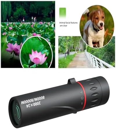 Hawke 10x24 pocket monocular telescope showing side profile dimensions
