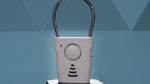 Diagram showing the vibration detection range of the Sabre door handle alarm