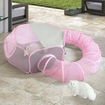 Foldable Cat Tunnel Playpen - Detachable Indoor/Outdoor Pet Enclosure with Storage Bag | Portable Cat Tent & Play Tunnel - Image 2