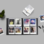 Side profile of the thick black instant film memory book