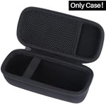 Lebakort travel bag open view displaying interior mesh pocket and speaker elastic strap