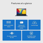 Quiet Blue finish of the Asus Vivobook 14 business computer