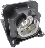 Clear macro detail of the high efficiency quartz glass lens on the CTLAMP projector bulb.