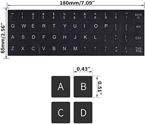 Dammomko vinyl letter overlays being applied to a laptop using the included metal tweezer