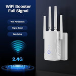 Joylantern 2.4GHz WiFi repeater showing adjustable antennas