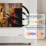 Flexible PVC jacket detail of Kxable fiber optic audio cable