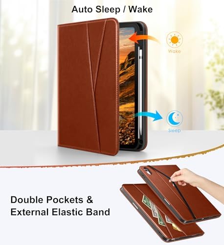 DTTO protective tablet case closed securely with the external elastic band wrap