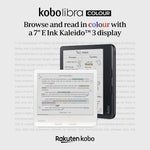 Kobo Libra Colour eReader waterproof feature in a poolside setting