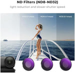 Side view of K&F Concept filter set aluminum frame