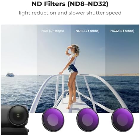 Side view of K&F Concept filter set aluminum frame