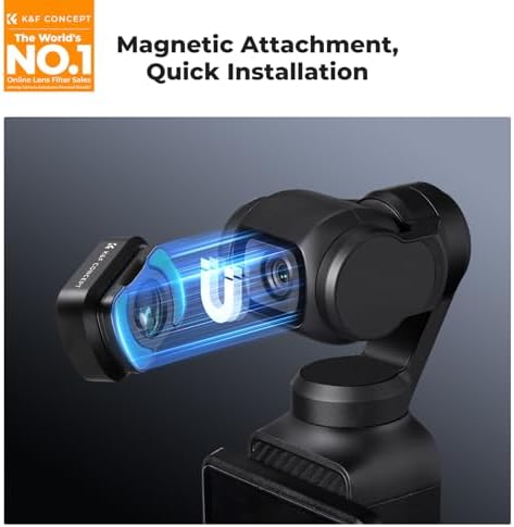 DJI Osmo Pocket 3 with K&F Concept anamorphic lens attached