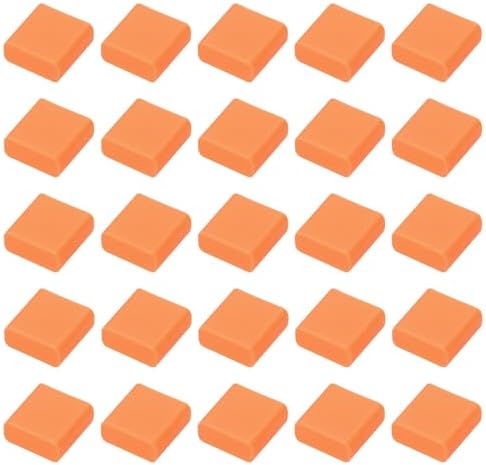 Close up of orange silicone dust cap on USB cable