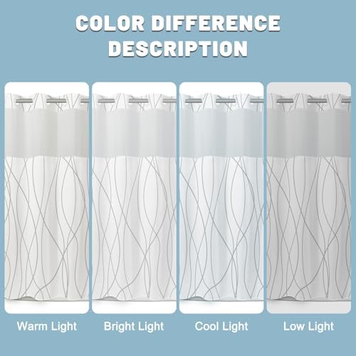 Premium machine washable polyester shower curtain full lifestyle layout