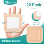 Dimora waterproof adhesive bandage four inches by four inches single sterile pouch