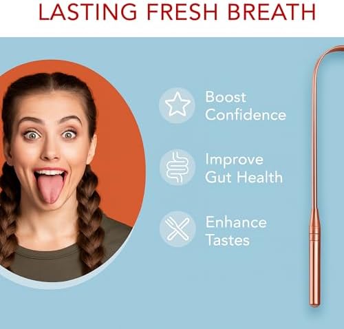 Two pack of Bäst copper tongue scrapers demonstrating professional grade family oral care.