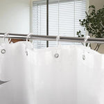 Resze premium heavy duty clear shower rod accessories installed in bathroom