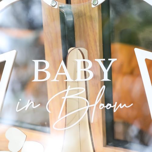 Fonder Mols Baby in Bloom themed guestbook display