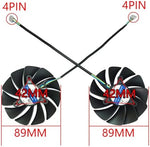 LTANDBR graphics card cooling fan reverse view highlighting the four pin connector wire