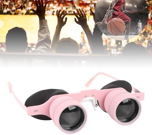 Ergonomic triangular nose pads and flexible frame chassis of the wearable opera glasses.