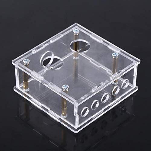 Arikit audio preamp enclosure kit top angle view showcasing crystal clear material