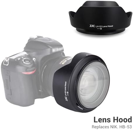 Reversed JJC HB-53 lens hood for compact storage