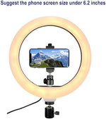 Acetaken webcam light close up emphasizing ten adjustable brightness levels