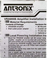 Reliable Cable Products 9 port signal splitter highlighting the main coaxial connection terminals