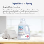 High efficiency compatible liquid fabric softener for static-free clothes.