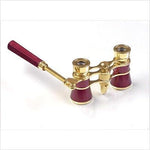 Piashow LaScala vintage lorgnette opera glasses with integrated LED flashlight feature