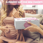 Soaoo 3D wooden baby memories box highlighting the detailed dimensions and hinges