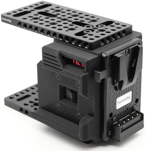 ZTIANFOTO FusionRig power expansion kit rear view showcasing the integrated V-mount battery plate.