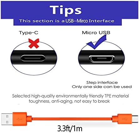 Tangle free flat TPE design of the WPAICHENG doorbell camera replacement power wire.