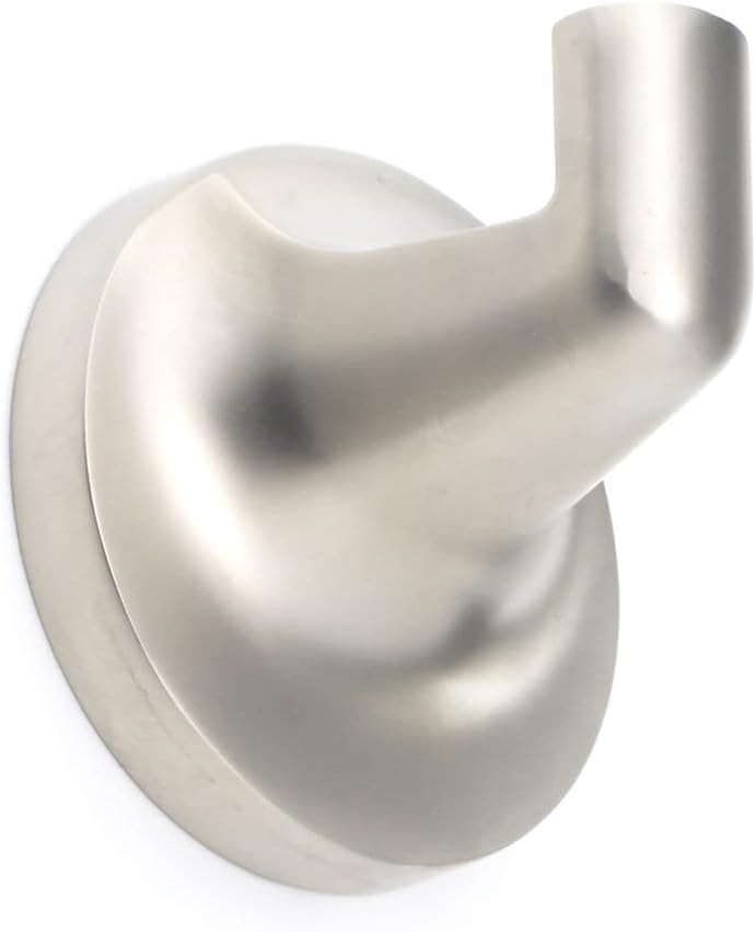 Richelieu Hardware Soho bathroom hook front view satin nickel