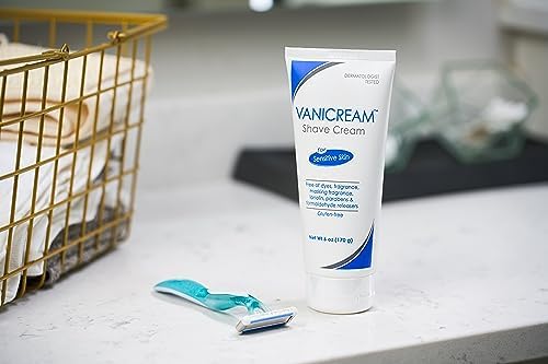 Vanicream Shave Cream squeeze tube cap and nozzle detail