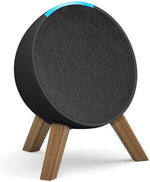 Side profile of Aiweiwa wooden tripod stand with Echo Pop