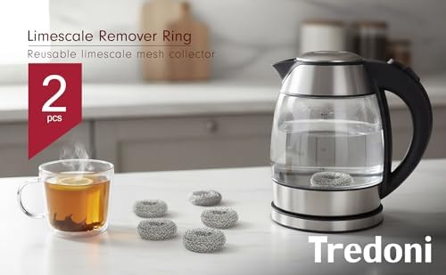 Tredoni Boiler Kettle Furring Descaler showing the compact physical dimension of the mesh ring filter.
