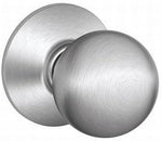 Schlage Orbit satin chrome door knob side profile hardware