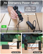 LKTOP battery handle quick release buckle mechanism securing a camera device safely