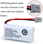 Two pack of GEILIENERGY Nickel Metal Hydride replacement batteries side by side illustrating the specialized terminal connection wires.