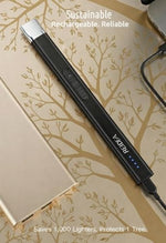 REIDEA plasma arc lighter showcasing the built-in LED battery power indicators.