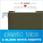 Pendaflex Insertable Plastic Tabs Hanging Folder Tabs, 2", Clear, 25 Tabs a - Image 3