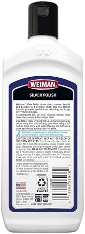 Anti-tarnish silver polish cream for jewelry and sterling silver maintenance