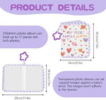 XYDHQS fabric baby book open page displaying clear photo pockets