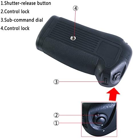 DSTE camera power grip showing the dedicated tray attachment designed for lithium-ion battery packs.
