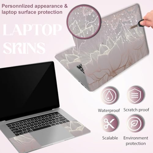 Trimmable universal vinyl laptop cover decal sheet layout and proportions