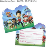 Double sided kids birthday invitation card with fill in blank spaces for party details